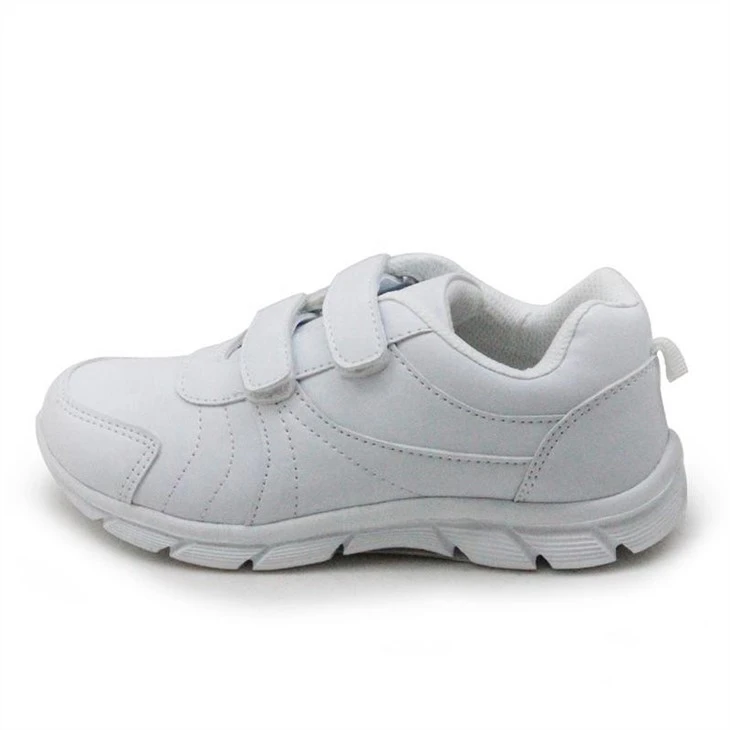 children classic white color school shoes